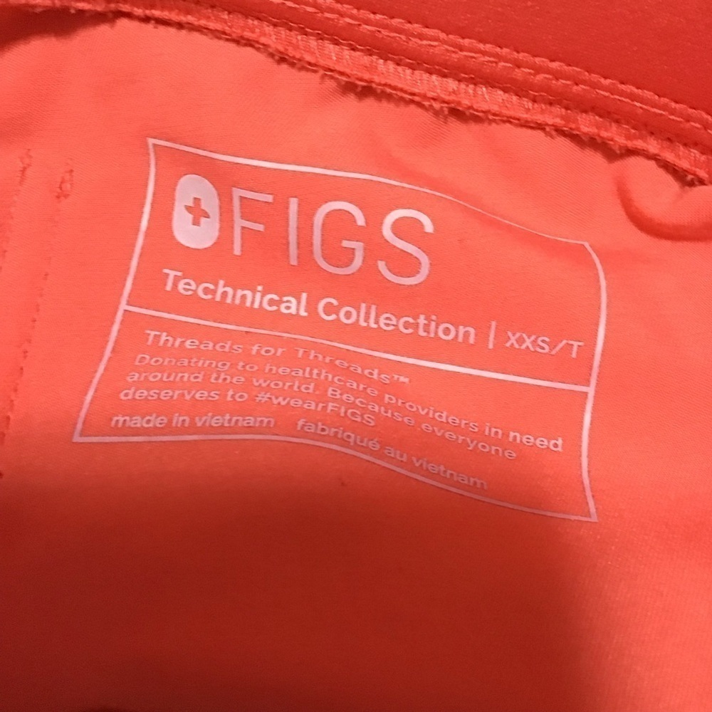 Figs Zamora Jogger Scrub Pants in Hot Coral Size XXS/T. - Picture 9 of 11